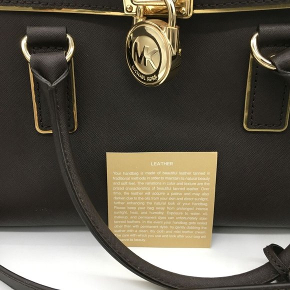 MICHAEL KORS MK Purse Coffee Brown Satchel Handbag - Picture 2 of 12